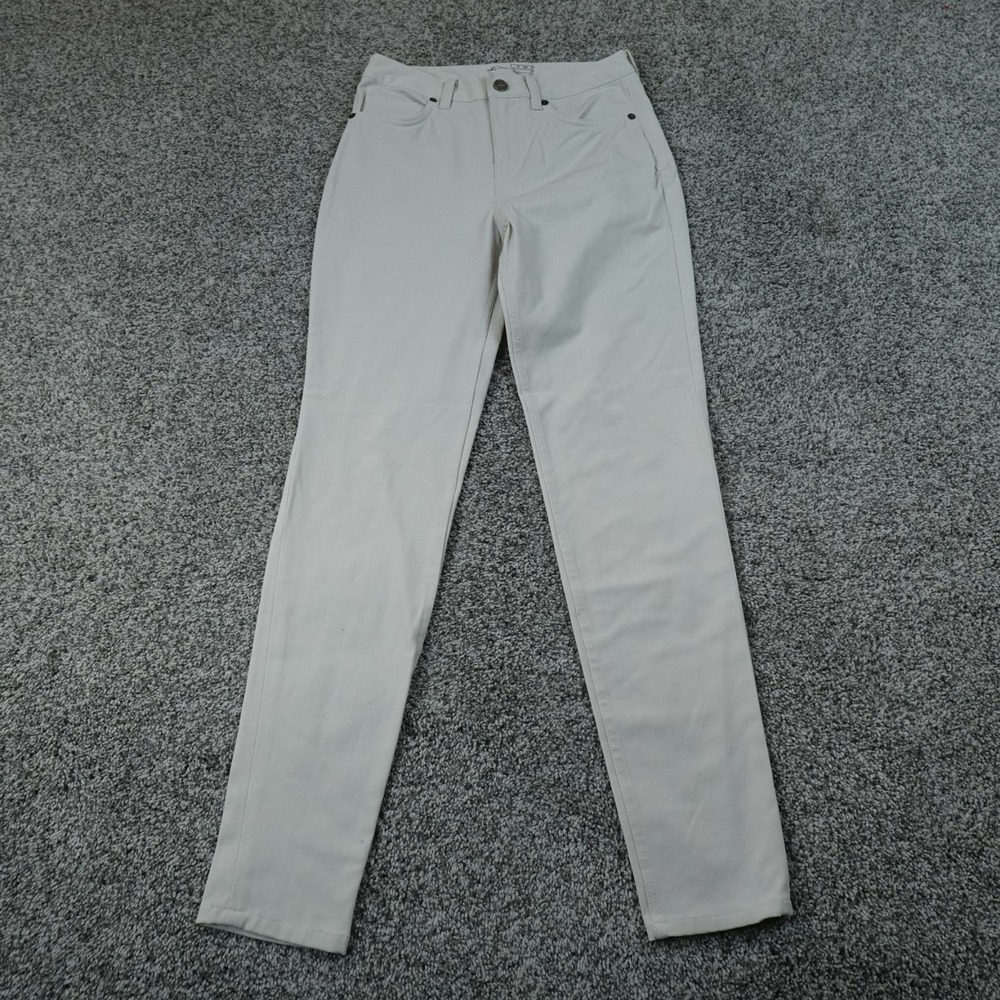 Nike Pants Womens 0 White Dri FIT Performance Golf Skinny Stretch Slim Chino